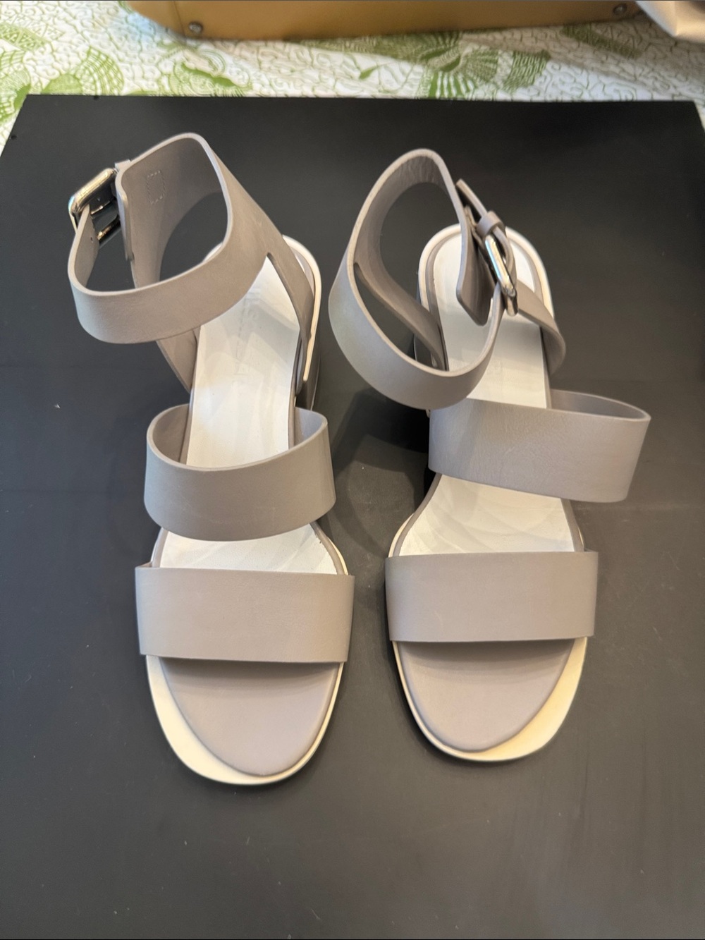 Jil Sander Gray Multi-Strap Leather Sandals